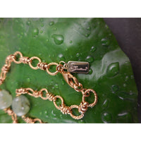 Gold-Filled Prehnite Gemstone Necklace