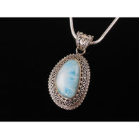 Larimar Sterling Silver Pendant/Necklace
