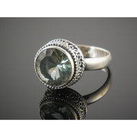 Alexandrite (Lab) Sterling Silver Ring - Size 8.5
