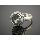 Alexandrite (Lab) Sterling Silver Ring - Size 8.5