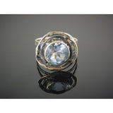 Alexandrite (Lab) Sterling Silver Ring - Size 8.75