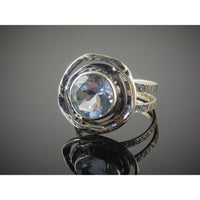 Alexandrite (Lab) Sterling Silver Ring - Size 8.75