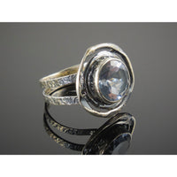 Alexandrite (Lab) Sterling Silver Ring - Size 8.75
