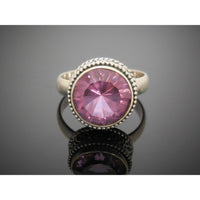 Alexandrite (Lab) Sterling Silver Ring - Size 8.5