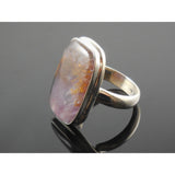 Cacoxenite Sterling Silver Ring - Size 9.0