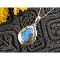 Labradorite Sterling Silver Pendant/Necklace