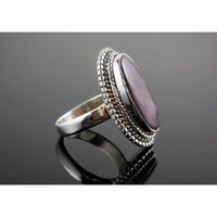 Cacoxenite Sterling Silver Ring - Size 6.5