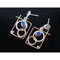 Sapphire Sterling Silver & Vermeil Post Earrings