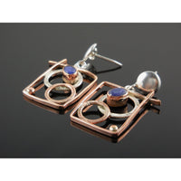 Sapphire Sterling Silver & Vermeil Post Earrings