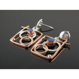 Sapphire Sterling Silver & Vermeil Post Earrings