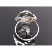 Rutilated Quartz Sterling Silver Ring - Size 8.5