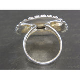 Garnet Gemstone Sterling Silver Ring - Size 7.0