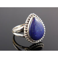 Lapis Sterling Silver Ring - Size 7
