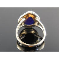 Lapis Sterling Silver Ring - Size 7