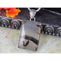 Montana Agate Sterling Silver Pendant/Necklace