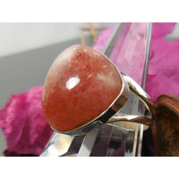 Sunstone Sterling Silver Ring - Size 9.25