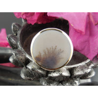 Dendritic Agate Sterling Silver - Size 9