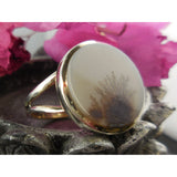 Dendritic Agate Sterling Silver - Size 9