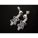 Iolite & Blue Topaz Sterling Silver Earrings