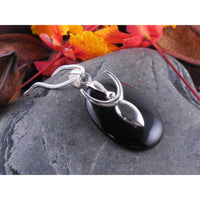 Onyx Goddess Sterling Silver Pendant/Necklace
