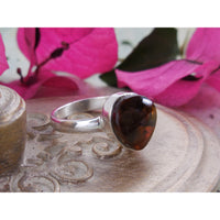 Fire Agate Sterling Silver Ring – Size 10.00
