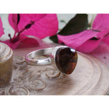 Fire Agate Sterling Silver Ring – Size 10.00