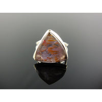 Cacoxenite Mineral Sterling Silver Ring - Size 6