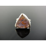 Cacoxenite Mineral Sterling Silver Ring - Size 6