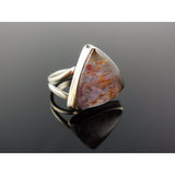 Cacoxenite Mineral Sterling Silver Ring - Size 6