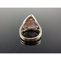 Cacoxenite Mineral Sterling Silver Ring - Size 6