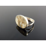 Dendritic Agate Sterling Silver Ring - Size 7