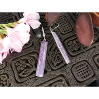 Charoite Sterling Silver Earrings