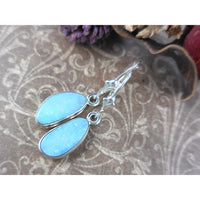 Pinfire Opal .925 Sterling Silver Earrings