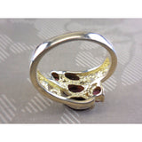 Marquis Garnet 5-Stone .925 Sterling Silver Ring - Size 7.75