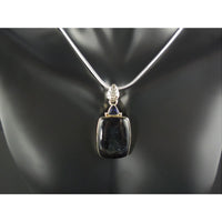 Iolite Sunstone & Iolite Sterling Silver Pendant/Necklace