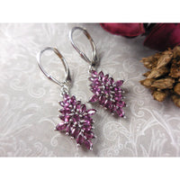 Rhodolite Garnet .925 Sterling Silver Earrings