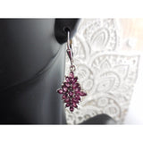 Rhodolite Garnet .925 Sterling Silver Earrings