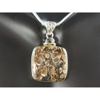 Turtella Jasper & Herkimer Diamond (Quartz) Pendant/Necklace