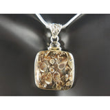 Turtella Jasper & Herkimer Diamond (Quartz) Pendant/Necklace