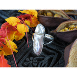 Biwa Pearl Sterling Silver Ring - Size 9