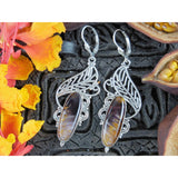 Cacoxenite Sterling Silver Earrings