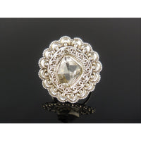 Herkimer Diamond (Quartz) Sterling Silver Ring - Size 9