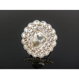 Herkimer Diamond (Quartz) Sterling Silver Ring - Size 9