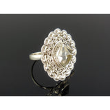 Herkimer Diamond (Quartz) Sterling Silver Ring - Size 9