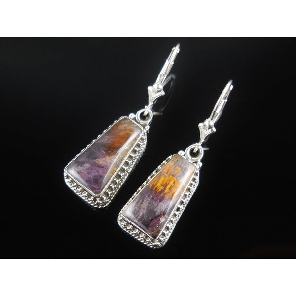 Cacoxenite Sterling Silver Earrings