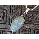 Labradorite & Amethyst Sterling Silver Pendant/Necklace