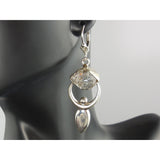 Herkimer Diamond (Quartz) Sterling Silver Goddess Earrings