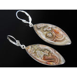 Lace Agate Sterling Silver Earrings