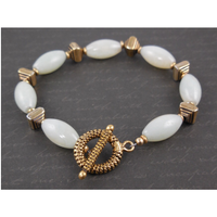 Amazonite Gold-Filled Toggle Bracelet