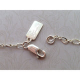 Amethyst Bead Necklace w/Sterling Silver Chain & Clasp